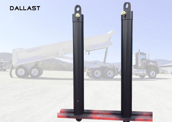 Durable Single Acting Telescopic Hydraulic Cylinders Long Stroke Lifting Dump Truck